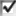 Checked checkbox, square