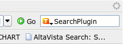 Screen shot of search box