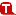 Logo with 'T' in a speech bubble, favicon size