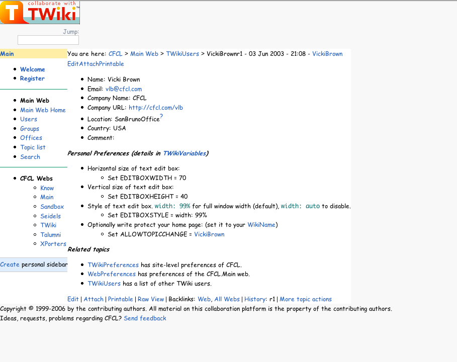 snapshot of my home page; note that I am logged in